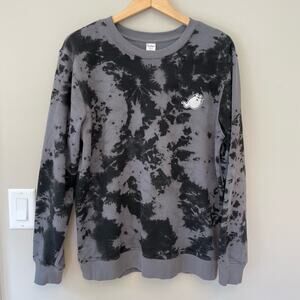 Pusheeen  Sweatshirt Size Medium Gray Tie Dye Boosheen Ghost